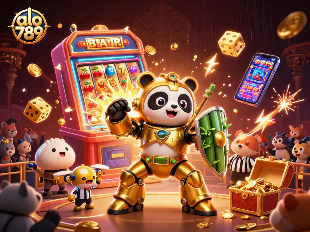 Experience excitement at alo 789 with dynamic slots, cheering crowds, and thrilling game action!